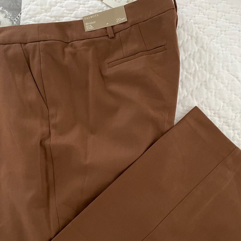 Talbots Brown Wide Leg Pants